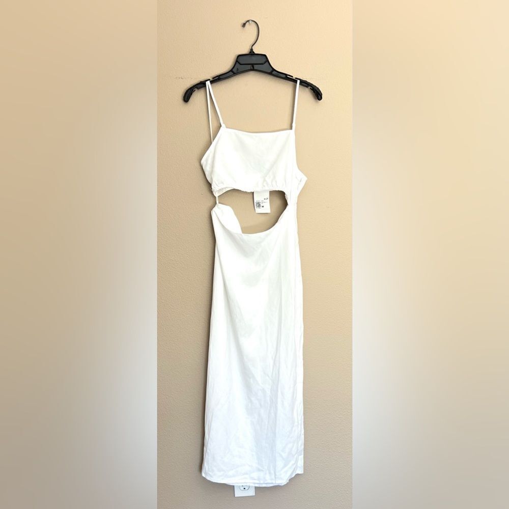 White Cutout Maxi Dress – Women